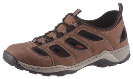 Slipper Gr. 45, braun (braun schwarz) Herren Schuhe Trekking Schuh, Sandale, Sommerschuh mit praktischem Gummizug