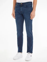 Straight-Jeans Denton , Herren, Gr. 33, Lnge 36, blau (bridger indigo), Obermaterial: 99% Baumwolle, 1% Elasthan, casual, normal lang, Jeans, aus Baumwoll-Denim mit Stretch