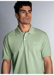 Poloshirt Poloshirt DELUXE Piqu , Herren, Gr. XXXL, grn (grn tea), 100% Baumwolle, Basic, Kurzarm, Shirts