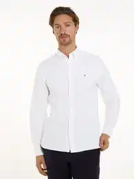 Langarmhemd SOLID HERITAGE OXFORD RF SHIRT , Herren, Gr. XXXL, N-Gr, wei (optic wei), Web, Obermaterial: 100% Baumwolle, casual, Langarm, Hemden