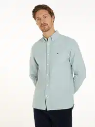 Langarmhemd SOLID HERITAGE OXFORD RF SHIRT , Herren, Gr. XXL, N-Gr, grn (ornamental grn), Web, Obermaterial: 100% Baumwolle, casual, Langarm, Hemden
