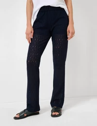 5-Pocket-Hose Style Bootcut Gr. 48K (24), Kurzgren, blau (navy) Damen Hosen