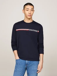 Longsleeve CHEST STRIPE LS TEE , Herren, Gr. M, blau (desert sky), Single Jersey, Obermaterial: 100% Baumwolle, casual, Rundhals, Langarm, Shirts