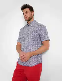 Kurzarmhemd Style DAN Gr. XXXL, Normalgren, pink Herren Hemden