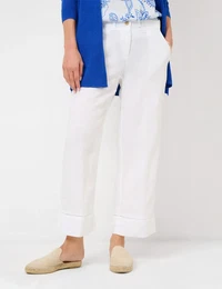 Culotte Style MAINE S Gr. 46, Normalgren, wei Damen Hosen