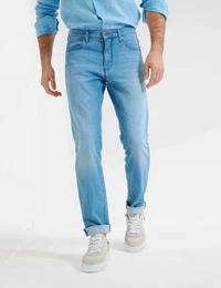 5-Pocket-Jeans Style CHUCK Gr. 40, Lnge 34, blau (hellblau) Herren Jeans