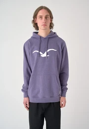 Kapuzensweatshirt Mowe , Herren, Gr. M, lila (dunkellila), 100% Baumwolle, bedruckt, sportlich, normal, ohne Ausschnitt, Langarm, Sweatshirts, mit Logo-Druck