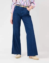 5-Pocket-Jeans Style MAINE Gr. 42, Normalgren, blau (dunkelblau) Damen Jeans