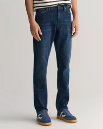 Slim-fit-Jeans SLIM JEANS , Herren, Gr. 32, Lnge 32, blau (dunkelblau worn in), Denim/Jeans, Obermaterial: 97% Baumwolle, 2% Polyester, 1% Elasthan, casual, slim fit, Jeans