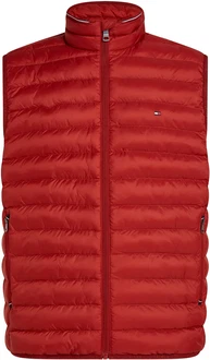 Tommy Hilfiger Steppweste PACKABLE RECYCLED VEST rot/schwarz magma