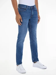 Straight-Jeans STRAIGHT DENTON STR CREST INDIGO , Herren, Gr. 34, Lnge 32, blau (custer indigo), Denim/Jeans, Obermaterial: 99% Baumwolle, 1% Elasthan, casual, Jeans