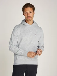Hoodie FLAG LOGO HOODY , Herren, Gr. L, grau (light grau heather), Sweatware, Obermaterial: 73% Baumwolle, 27% Polyester, casual, regular fit hftlang, hoch geschlossener Ausschnitt, Langarm weit Rippbndchen, Sweatshirts, mit Kngurut