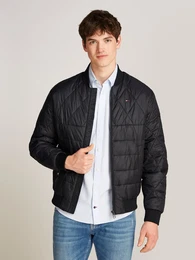 Steppjacke PACKABLE RECYCLED BOMBER , Herren, Gr. L, schwarz, Web, Obermaterial: 100% Polyamid. Futter: 100% Polyester. Wattierung: 100% Polyester, casual, Langarm elastischer Bund, Jacken