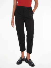 Webhose ELEVATED SLIM STRAIGHT KNIT PANT Gr. 34, N-Gr, schwarz (black) Damen Hosen mit Markenlabel