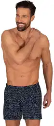 Boxershorts Boxer-Shorts mit freundlichem Smiley-Muster , Herren, Gr. XL, blau (navy), 100% Baumwolle, Unterhosen