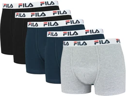 Boxershorts , Herren, Gr. XL, blau (grau, navy, schwarz), Obermaterial: 95% Baumwolle, 5% Elasthan, eng, Unterhosen, mit Logobund