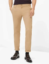 Chinohose Style FABIO IN , Herren, Gr. 38, Lnge 30, braun (camelfarben), 98% Baumwolle, 2% Elasthan, Hosen