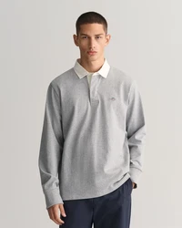 Gant Rugbyshirt REG SHIELD HEAVY RUGGER grau
