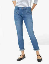 5-Pocket-Jeans Style MERRIT , Damen, Gr. 42, Normalgren, grau (stein), 99% Baumwolle, 1% Elasthan, Jeans