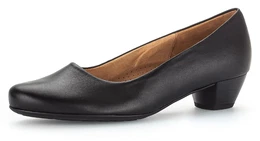 Pumps ATHEN Gr. 39, schwarz Damen Schuhe Trichterabsatz, Basic, Schlupfschuh, in bequemer Schuhweite G (weit)