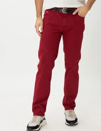 5-Pocket-Hose Style CADIZ Gr. 36, Lnge 30, rot Herren Hosen