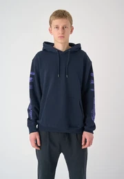 Kapuzensweatshirt C2K , Herren, Gr. XL, blau (dunkelblau), 100% Baumwolle, bedruckt, casual, normal, ohne Ausschnitt, Langarm, Sweatshirts, mit coolem rmelprint