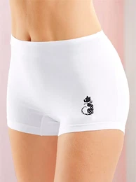 Panty WSCHEPUR Gr. 48/50, wei, Damen, 95% Baumwolle, 5% Elasthan, Unterhosen