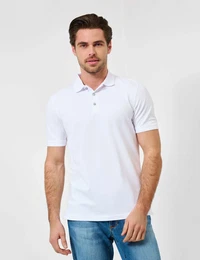 Poloshirt Style PETE , Herren, Gr. XXXL (58/60), wei, 95% Baumwolle, 5% Elasthan, Kurzarm, Shirts