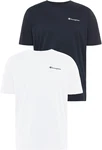Champion T-Shirt (2er-Pack) marine/wei
