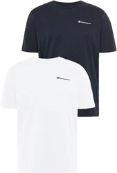 Champion T-Shirt (2er-Pack) marine/wei