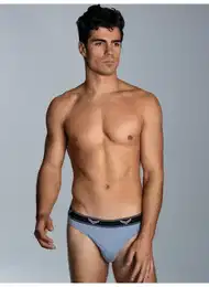 Slip Sportslip im Doppelpack , Herren, Gr. XL, blau (pearl, blau), 95% Baumwolle, 5% Elastan, Unterhosen