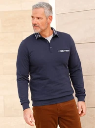 Sweatshirt MARCO DONATI Gr. 48/50, blau (marine) Herren Sweatshirts