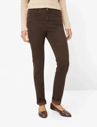 5-Pocket-Hose Style MARY Gr. 36, Normalgren, braun Damen Hosen