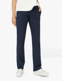 5-Pocket-Hose Style MARON Gr. 34K (17), Kurzgren, blau (navy) Damen Hosen