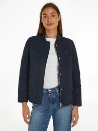 Steppjacke LW QUILTED BOMBER JACKET , Damen, Gr. XL (42), blau (desert sky), Web, Obermaterial: 100% Polyester. Futter: 100% Polyester. Wattierung: 100% Polyester, unifarben, casual, regular fit, Langarm, Jacken, mit leichter Wattierung