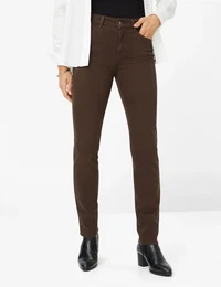 5-Pocket-Hose Style SHAKIRA Gr. 40L (80), Langgren, braun Damen Hosen