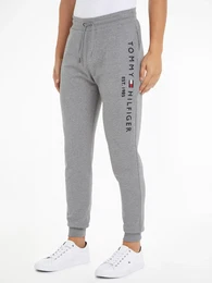 Sweathose BASIC BRANDED SWEATPANTS , Herren, Gr. XL, N-Gr, grau (medium grau heather), Web, Obermaterial: 100% Baumwolle, casual, normal lang, Hosen, mit groem Schriftzug
