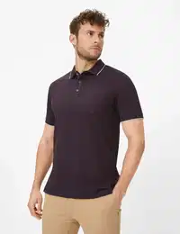 Poloshirt Style PETE , Herren, Gr. L (52), lila, 95% Baumwolle, 5% Elasthan, Kurzarm, Shirts