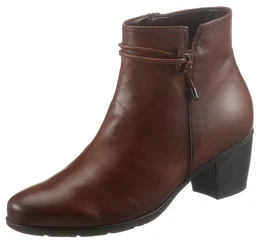 Stiefelette Gr. 44, braun (dunkelbraun) Damen Schuhe mit Hovercraft Luftkammer-Laufsohle