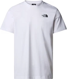 T-Shirt , Herren, Gr. L, wei (tnf wei), Single Jersey, Obermaterial: 100% Baumwolle, unifarben, sportlich, Rundhals, Kurzarm eingesetzt eingefasste Kante, Shirts