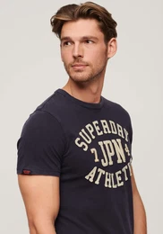 Kurzarmshirt VINTAGE ATHLETIC S/S TEE , Herren, Gr. XXXL, blau (eclipse navy), Single Jersey, Obermaterial: 100% Baumwolle, kontrastfarbene Details, modisch, relaxed fit, Rundhals, Kurzarm, Shirts