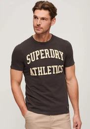 Kurzarmshirt VINTAGE ATHLETIC S/S TEE , Herren, Gr. XXXL, grn (dunkelgrau grn), Single Jersey, Obermaterial: 100% Baumwolle, kontrastfarbene Details, modisch, relaxed fit, Rundhals, Kurzarm, Shirts