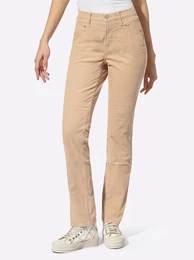 Cordhose Gr. 42, Normalgren, braun (camel) Damen Hosen
