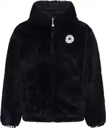 Outdoorjacke FAUX FUR JKT - fr Kinder Gr. 134/140 (M), schwarz (black) Kinder Jacken