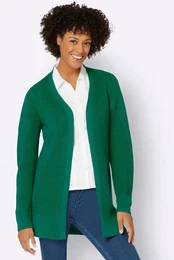 Strickjacke CASUAL LOOKS Gr. 36, grn Damen Strickjacken