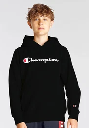 Kapuzensweatshirt Hooded Sweatshirt , Kinder, Gr. XXL (176), schwarz (nbk), Sweatware, Obermaterial: 73% Baumwolle, 27% Polyester, unifarben, sportlich, Langarm eingesetzt,weit Bndchen, Sweatshirts