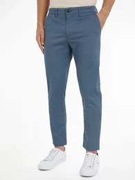 Chinohose CHINO BLEECKER PRINTED STRUCTURE , Herren, Gr. 38, Lnge 34, blau (aegean sea), Web, Obermaterial: 97% Baumwolle, 3% Elasthan, casual, Hosen