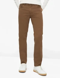5-Pocket-Hose Style COOPER Gr. 40, Lnge 32, braun (nougat) Herren Hosen