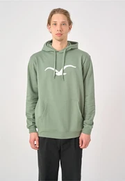 Kapuzensweatshirt Mowe , Herren, Gr. L, grn (grn, grau), 100% Baumwolle, bedruckt, sportlich, normal, ohne Ausschnitt, Langarm, Sweatshirts, mit Logo-Druck