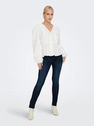 Skinny-fit-Jeans ONLFWONDER SL SK JEANS DNM Gr. 29, Lnge 30, blau (dark blue denim) Damen Jeans